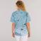 Casaca sanitaria reciclada estampada unisex Eider. Color fucus.