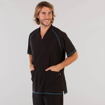 Casaca sanitaria combinada elástica unisex Gari