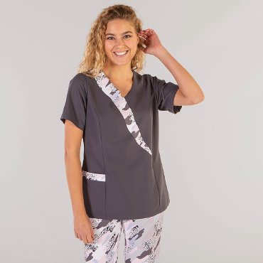Casaca peluquería y estética combinada mujer Zaida