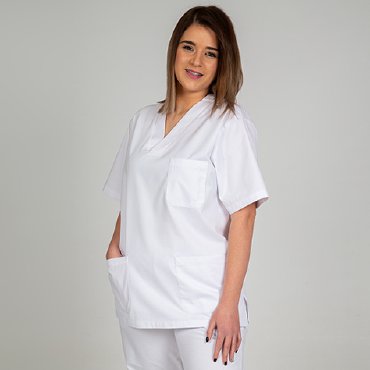 Casaca sanitaria manga corta unisex Redline