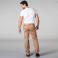 Pantal&oacute;n de trabajo multibolsillos unisex Arce. Color beige.