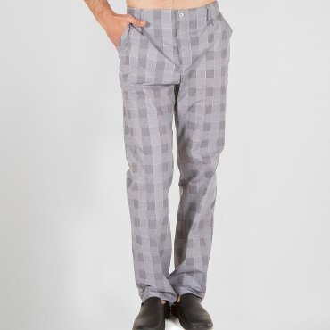 Pantalón de cocinero estampado cuadros unisex