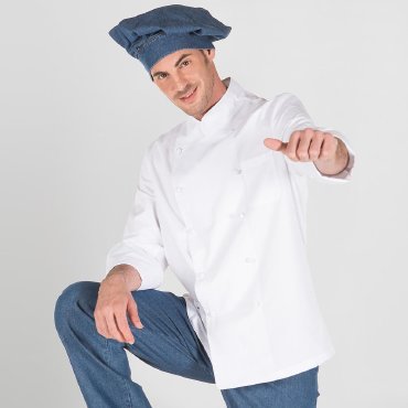 Chaqueta cocina manga larga unisex