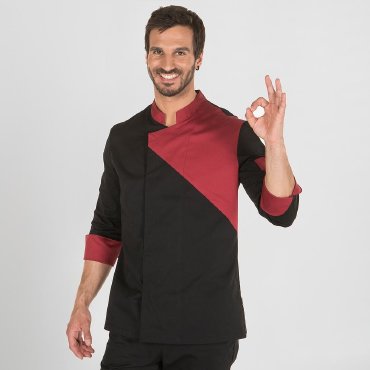 Chaqueta cocina manga larga combinada unisex Combi