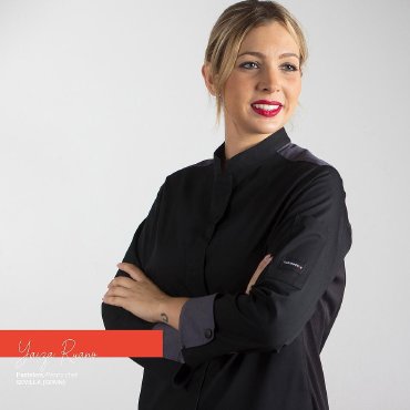 Chaqueta cocina manga larga combinada mujer Artemisa