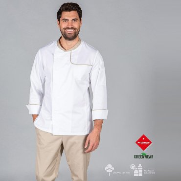 Chaqueta cocina manga larga reciclado-orgánico hombre Otero