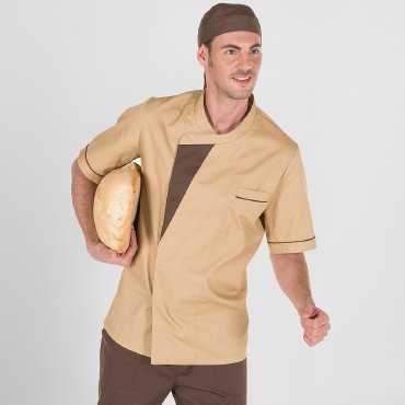 Chaqueta cocina manga corta combinada unisex Egea