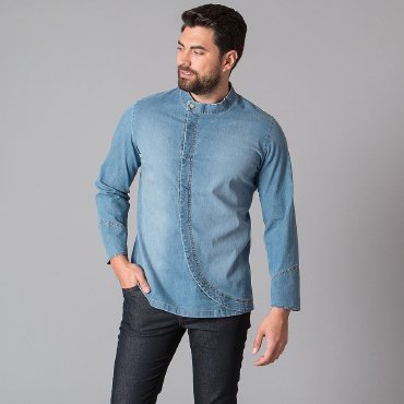 Chaqueta cocina vaquera manga larga unisex Ventura