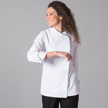 Chaqueta cocina manga larga mujer Dana