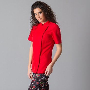 Chaqueta cocina manga corta mujer Paz