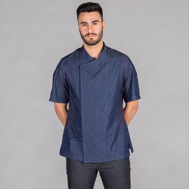 Chaqueta cocina vaquera manga corta unisex Ponce