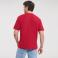 Camiseta de trabajo hombre R-010m-0. Color rojo clásico.
