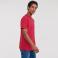 Camiseta básica hombre R-180m-0. Color rojo clásico.