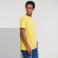 Camiseta básica hombre R-180m-0. Color amarillo.