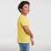 Camiseta básica niño R-180b-0. Color amarillo.