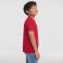 Camiseta básica niño R-180b-0. Color rojo clásico.