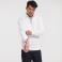 Sudadera media cremallera hombre R-270m-0. Color blanco.