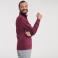 Sudadera media cremallera hombre R-270m-0. Color burdeos.