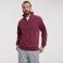 Sudadera media cremallera hombre R-270m-0. Color burdeos.