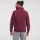 Sudadera media cremallera hombre R-270m-0. Color burdeos.