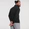 Sudadera media cremallera hombre R-270m-0. Color negro.
