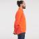 Sudadera de trabajo hombre R-012m-0. Color naranja.