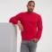 Sudadera básica hombre R-262m-0. Color rojo clásico.