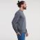 Sudadera básica hombre R-262m-0. Color gris medio.