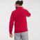 Sudadera con cremallera hombre R-267M-0 Authentic. Color rojo clásico.
