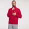 Sudadera con cremallera hombre R-267M-0 Authentic. Color rojo clásico.