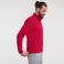Sudadera con cremallera hombre R-267M-0 Authentic. Color rojo clásico.