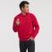 Sudadera básica unisex R-762m-0. Color rojo clásico.