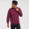 Sudadera básica unisex R-762m-0. Color burdeos.