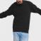 Sudadera básica unisex R-762m-0. Color negro.