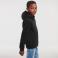 Sudadera con capucha niño R-265b-0. Color negro.