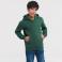 Sudadera con capucha niño R-265b-0. Color verde botella.