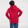 Sudadera con capucha niño R-265b-0. Color rojo clásico.
