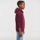 Sudadera con capucha niño R-265b-0. Color burdeos.