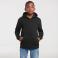Sudadera con capucha niño R-265b-0. Color negro.