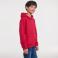 Sudadera con capucha niño R-265b-0. Color rojo clásico.