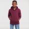 Sudadera con capucha niño R-265b-0. Color burdeos.