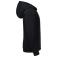 Sudadera con capucha y cremallera niño R-266b-0. Color negro.