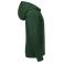 Sudadera con capucha y cremallera niño R-266b-0. Color verde botella.