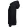 Sudadera con capucha y cremallera niño R-266b-0. Color negro.