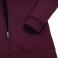 Sudadera con capucha y cremallera niño R-266b-0. Color burdeos.