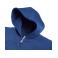 Sudadera con capucha y cremallera niño R-266b-0. Color royal brillante.