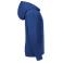 Sudadera con capucha y cremallera niño R-266b-0. Color royal brillante.