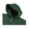 Sudadera con capucha y cremallera niño R-266b-0. Color verde botella.