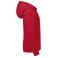 Sudadera con capucha y cremallera niño R-266b-0. Color rojo clásico.