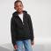 Sudadera con capucha y cremallera niño R-266b-0. Color negro.